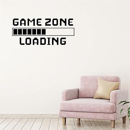 CodersParadise Vinyl Game Zone Self Adhesive Wall Decal Sticker with Motivational Meaning Quotes Suitable for Office, Workspace,Home Decoration