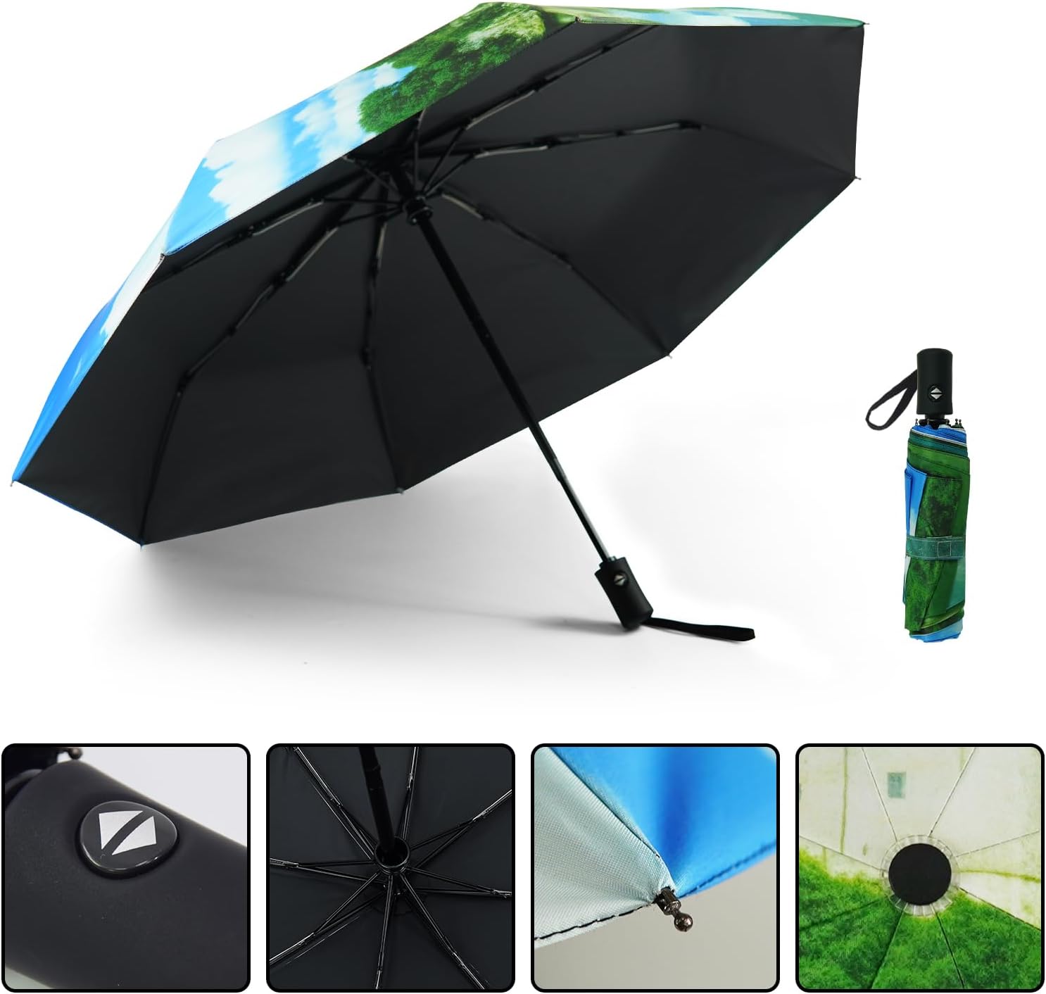 SY COMPACT Travel Umbrella Windproof Automatic Umbrellas Small Compact UV Sun Protection Factory Outlet Umbrella - Image 6