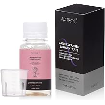 ACTROL Kirpik Temizleyici Konsantre 60 ml G l Profesyonel Kirpik  ampuan K p k Temizleyici Kendin Yap Paraben & S lfat  ermez Sa  Uzatma i in Kirpikler Salon Ev Bak m - 12  i e