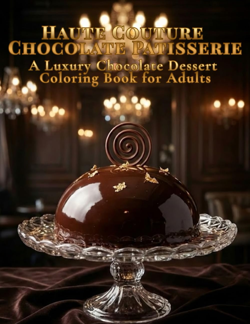 Haute Couture Chocolate Patisserie: A Luxury Chocolate Dessert Coloring Book for Adults (Haute Couture Coloring Collection)