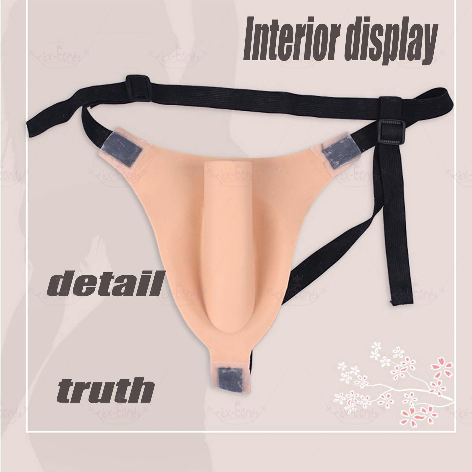 Pantalon en Silicone Triangle String Cacher Gaff Camel Toes sous-Vêtements pour Ladyboy Transgenre