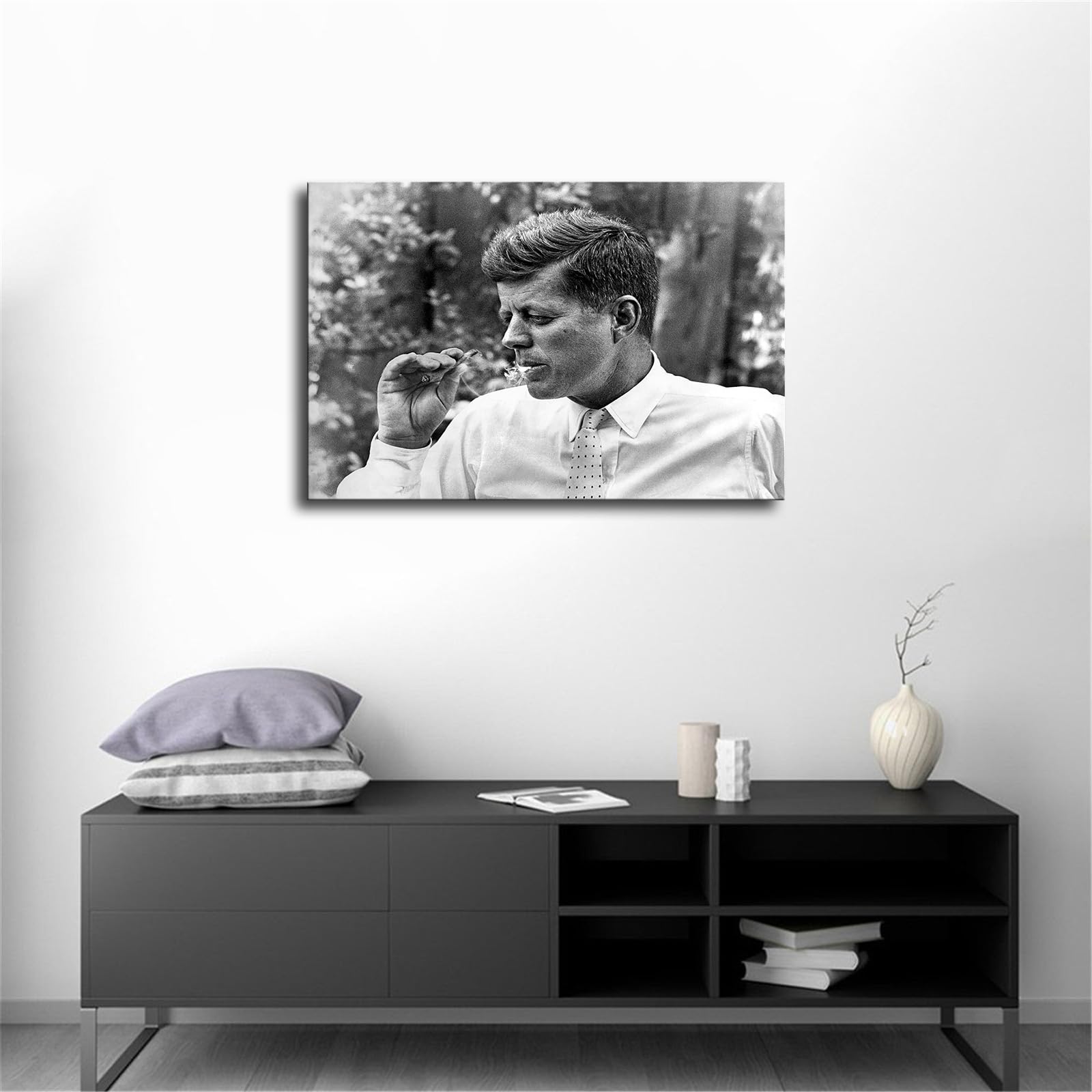Amazon.com: John F. Kennedy Vintage Photos Poster Wall Art Canvas