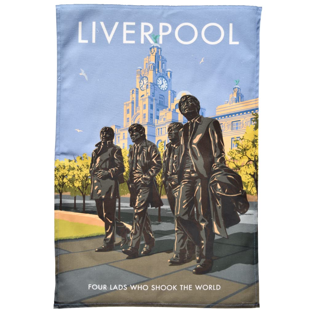 Town Towels Liverpool Beatles Tea Towel