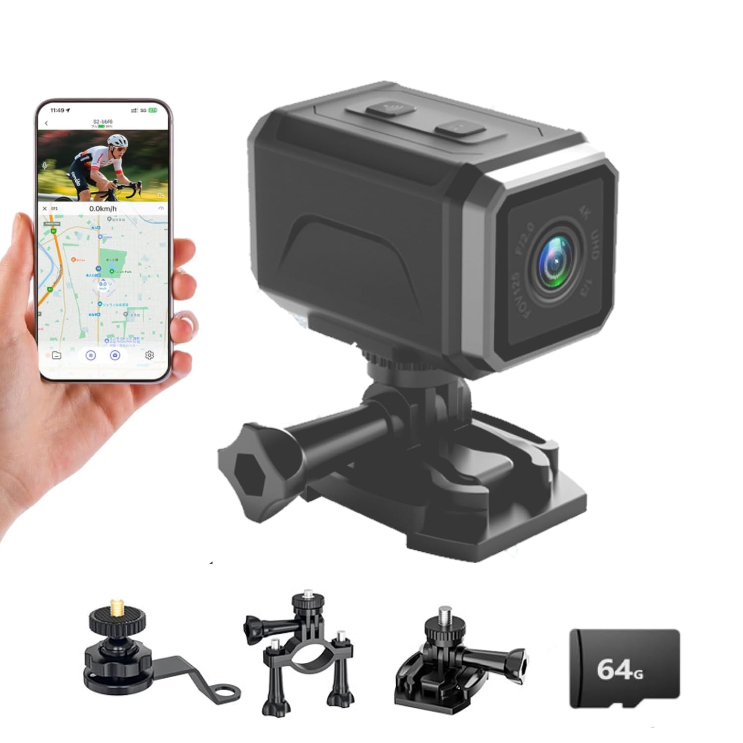 Amazon.co.jp: 4K アクションカメラ ZHTNC ウェアラブルカメラ WiFi
