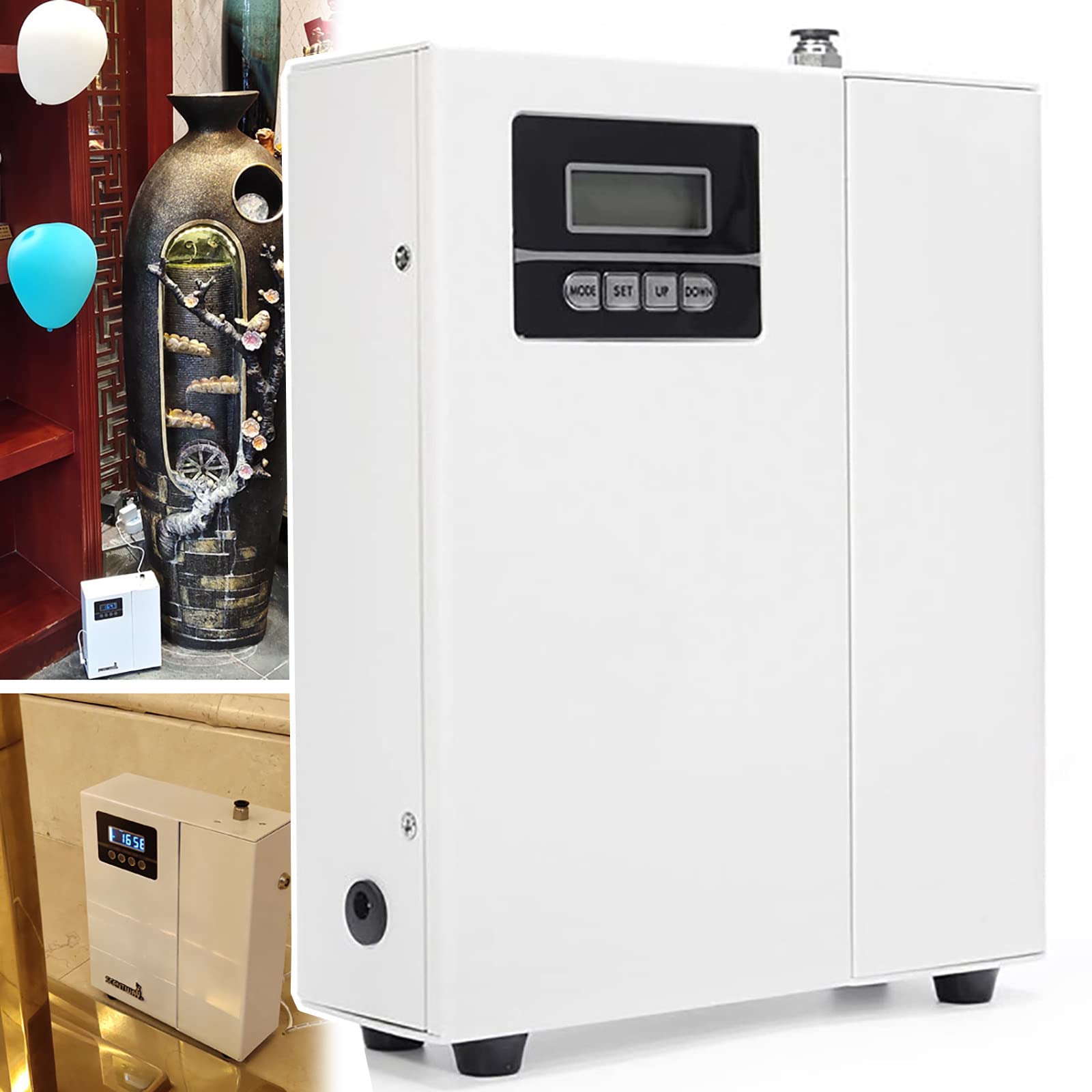 Electric Aroma Diffuser 150Ml - LCD Screen, 4 Stage Timing, Large Area Coverage 300M³ - Perfect for Home and Hotel Use - Black Square Essential Oil Diffuser