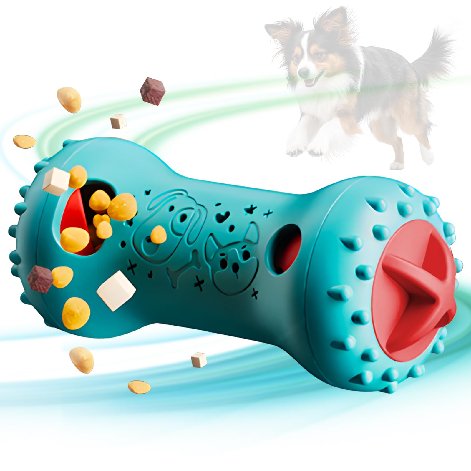 COWGOLDCHILD Interactive Dog Treat Toys - Dogs Puzzle Slow Feeders Toy for Boredom Stimulation Enrichment Treat Dispenser Pet Toys Tough Games for Brain Mental
