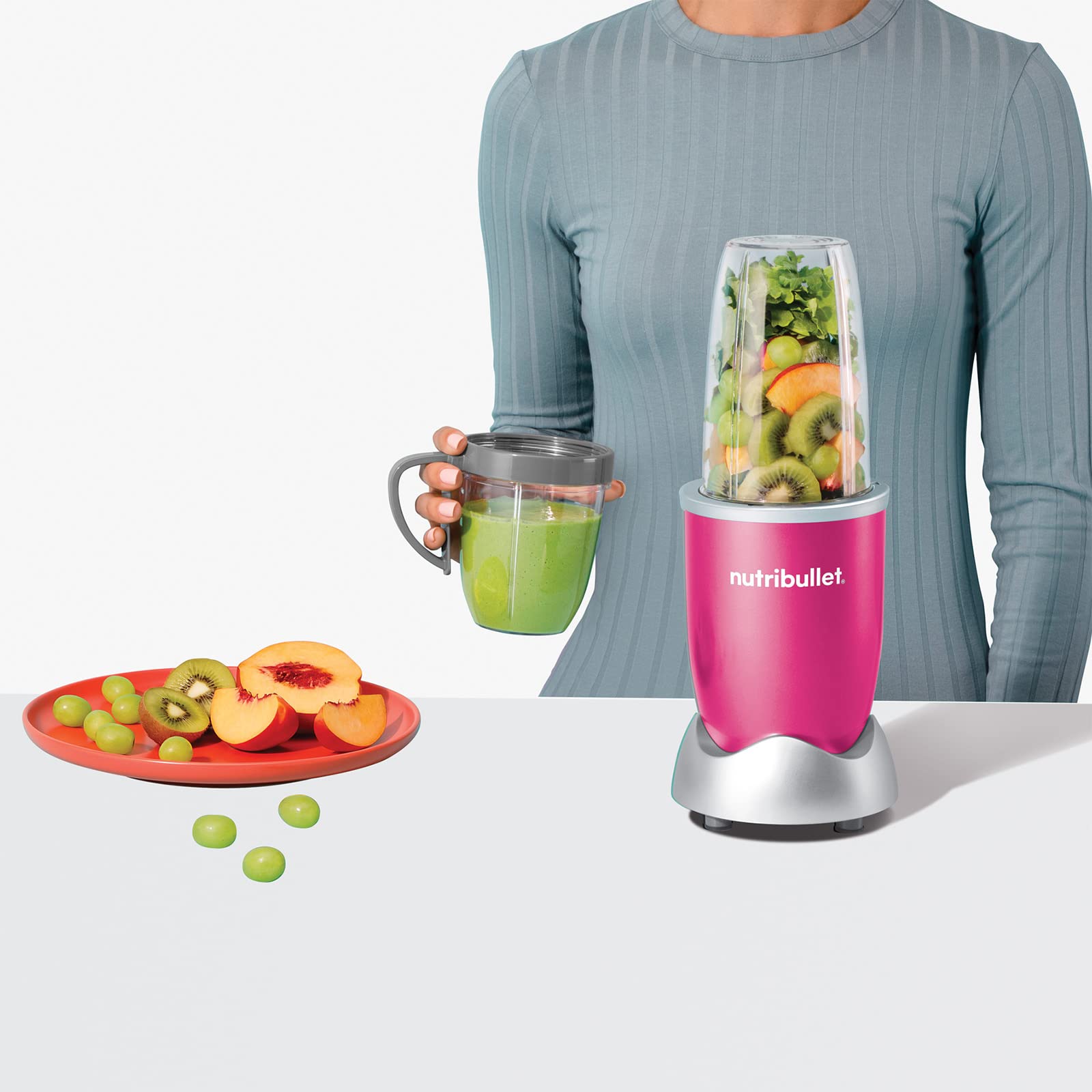 Owala Coffe Nutribullet, Licuadora Personal 600 Watts Rosa Pzas