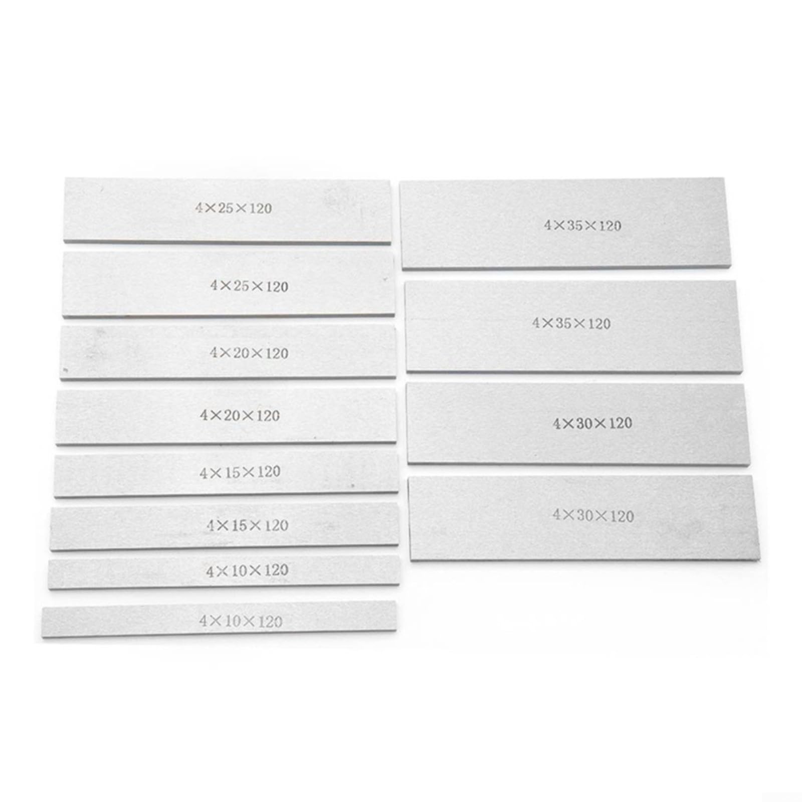 Juego de bloques paralelos de 12 piezas de acero de aleación, 120 mm x 10-35 mm, 6 pares de almohadillas de precisión para fresado CNC y tornos con maletín de madera