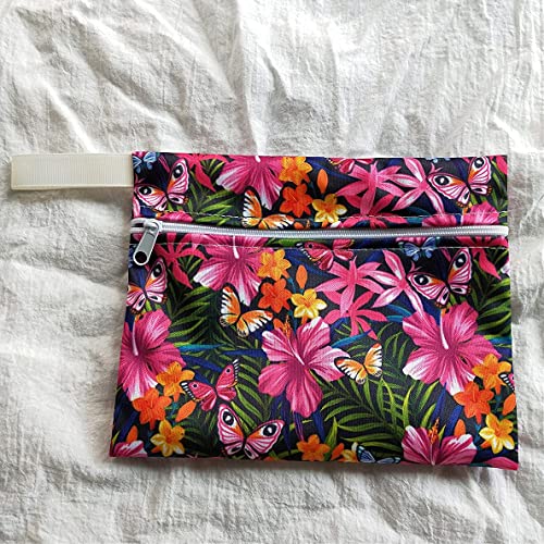 Image of Regular Flow Women Daily Use Cloth Reusable Menstrual Pads Sets Including 1pc Mini Wet Bag and 6pcs Regular Flow Menstrual Mama Pads Cloth Sanitary Napkins