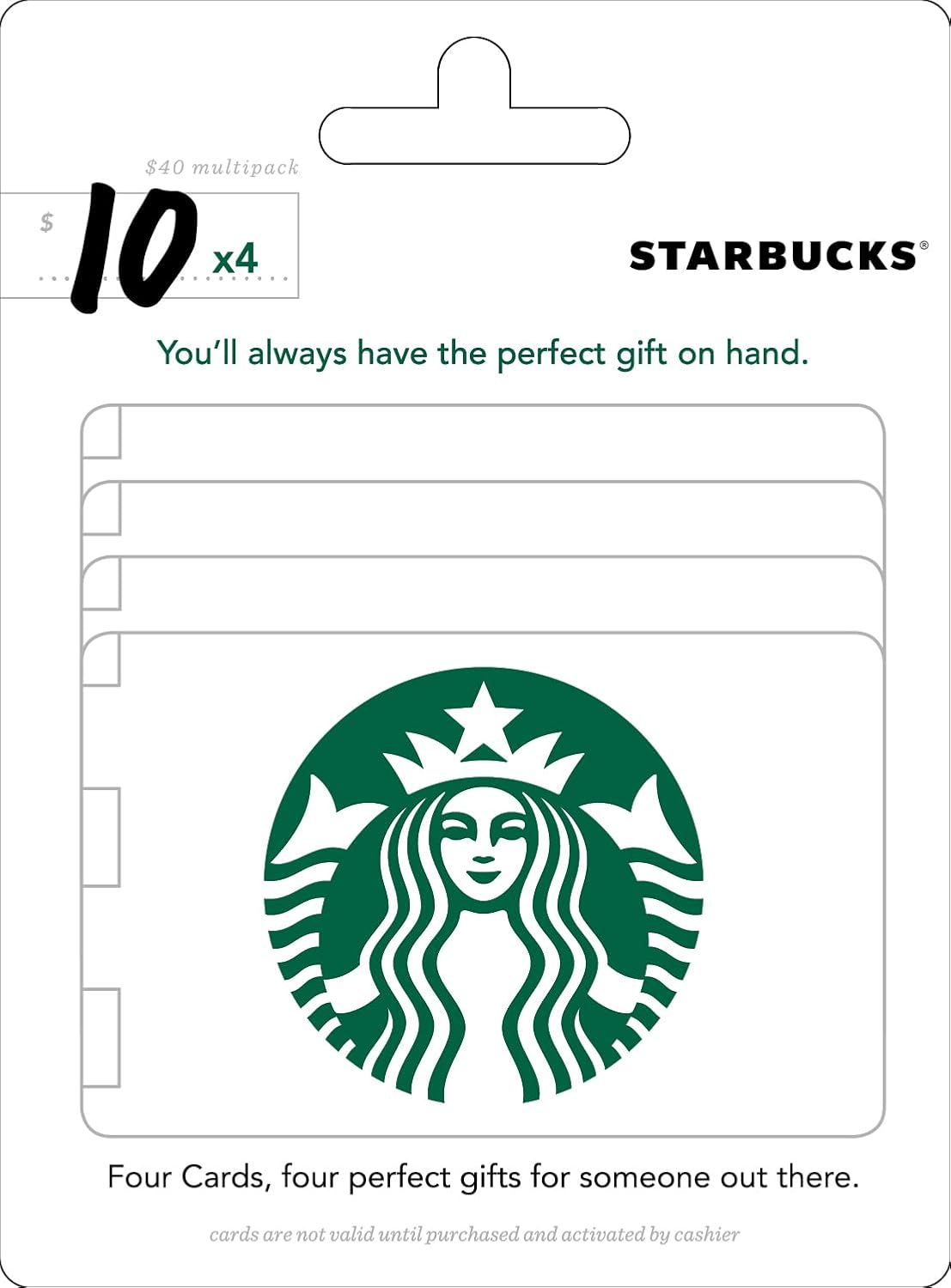 Starbucks $10 Gift Cards (4-Pack)