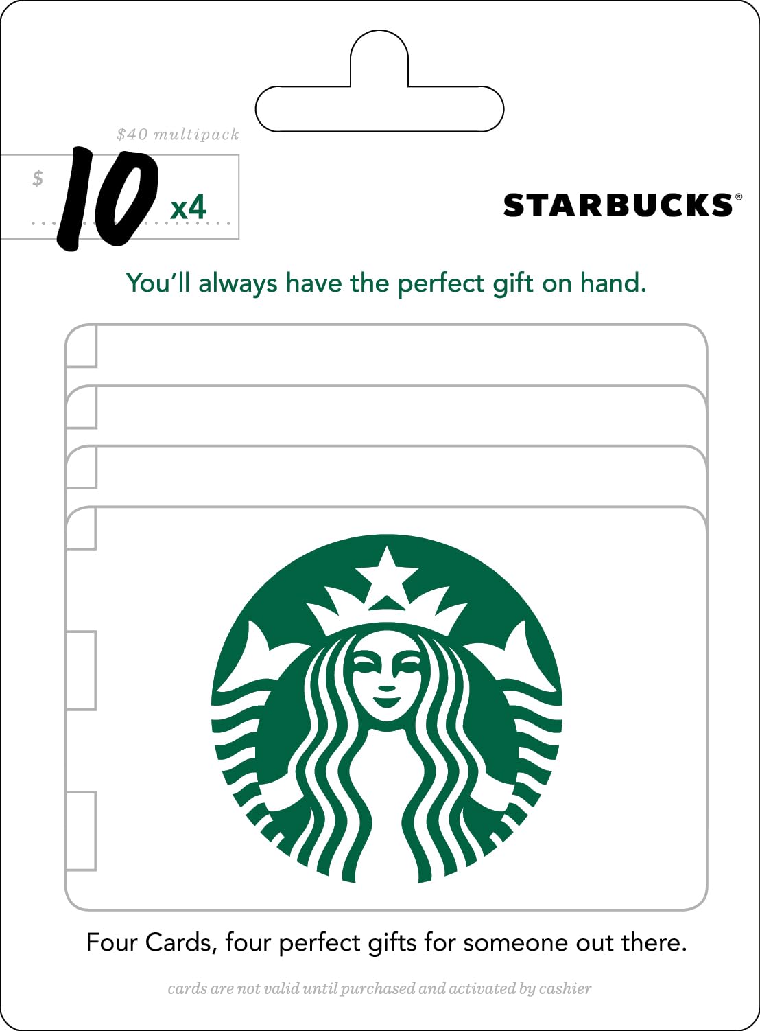 Starbucks $10 Gift Cards (4-Pack)