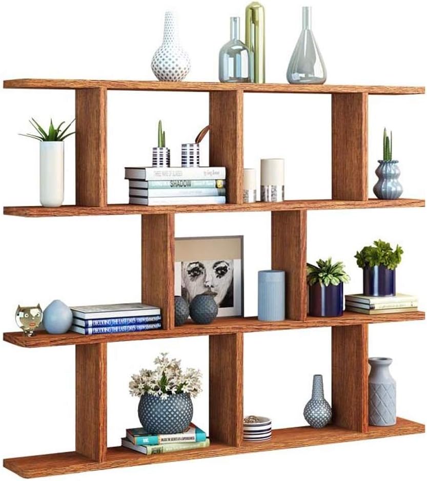GLHalfM Floating Shelves Wall Shelf With 3 Tier,Storage Natural Wood