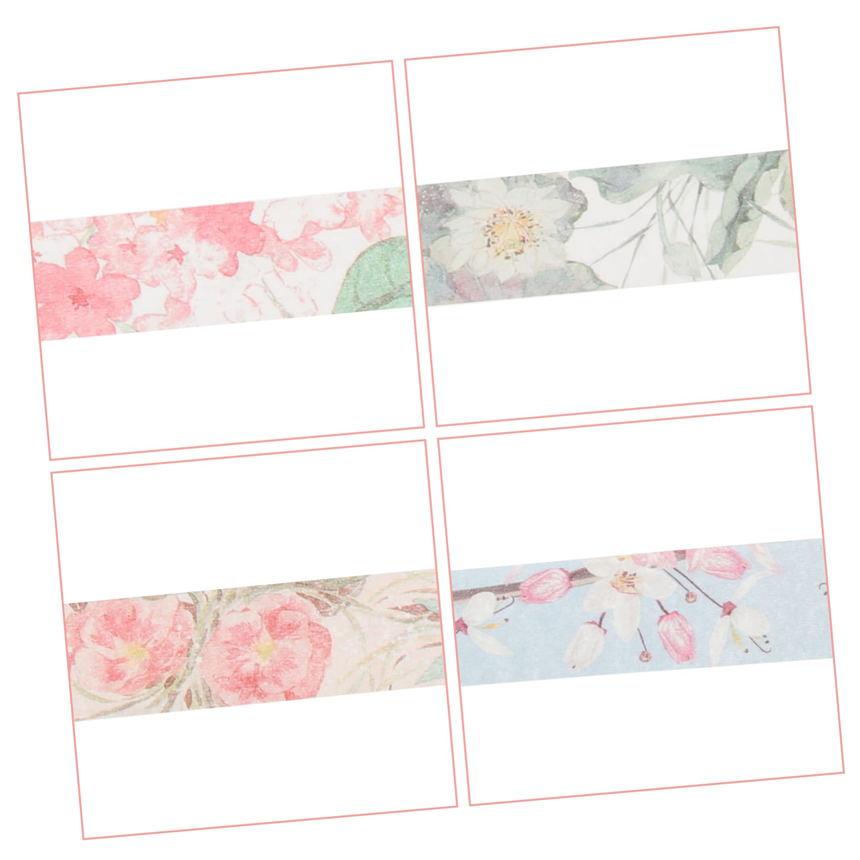 EXCEART 40rotoli Nastro Washi Decorativo Con Motivi Floreali Per Fai Da Te Per Scrapbooking e Pianificatori Facile Da Applicare e Rimuovere Di Adesivi Per Decorazioni Artigianali