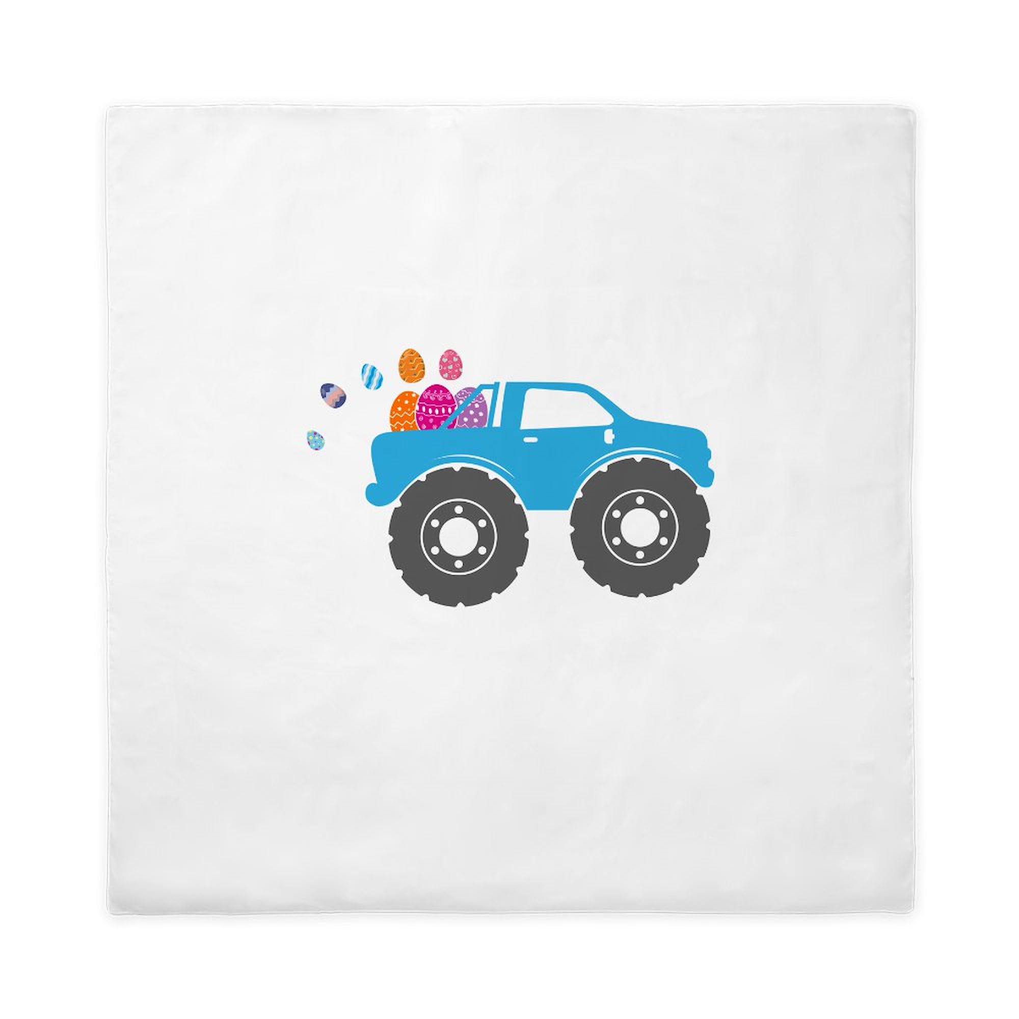 CafePress Cute Easter Egg Crusher Mon Queen Duvet Cover, Printed Comforter Cover, Unique Bedding