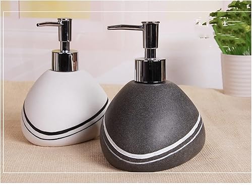 Miniatura 5 de Dispensador de jabón de baño, dispensador de jabón de cerámica, estilo playa, diseño creativo, botella de jabón extruida de cerámica, botella retro