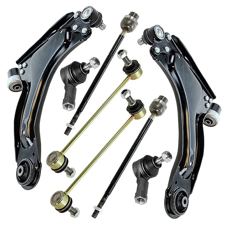 ATEC Germany 2x Querlenker Vorderachse unten links & rechts, 2x Koppelstange vorne, 2x Spurstangenkopf, 2x Spurstange/Axialgelenk vorne Kompatibel mit OPEL COMBO, CORSA C (X01)