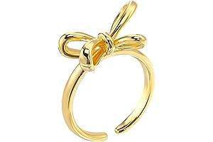 Exquisite Golden Bow Ring: A Statement of Elegance
