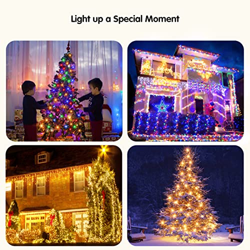 BlcTec-Christmas-Lights-300-LED-108FT-Color-Changing-Christmas-Tree-Lights-with-Warm-White-Multicolor-11-Modes-Waterproof-and-Connectable-Christmas-String-Lights-with-Remote-for-Xmas-Decorations
