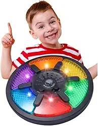 Memory Game Interactive Puzzle, Jogo Eletrônico com Luzes LED e Som, 6+ Anos, 15 Níveis de Dificuldade, 16.5x19cm, Inclui 3 Pilhas AAA