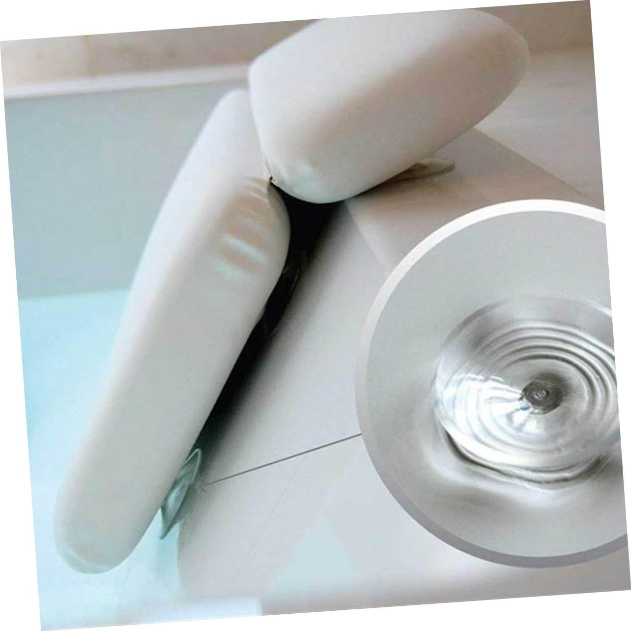 Cuscino Bagno in PU con Ventosa Supporto Cervicale Ergonomico per e Spa Traspirante e Durevole