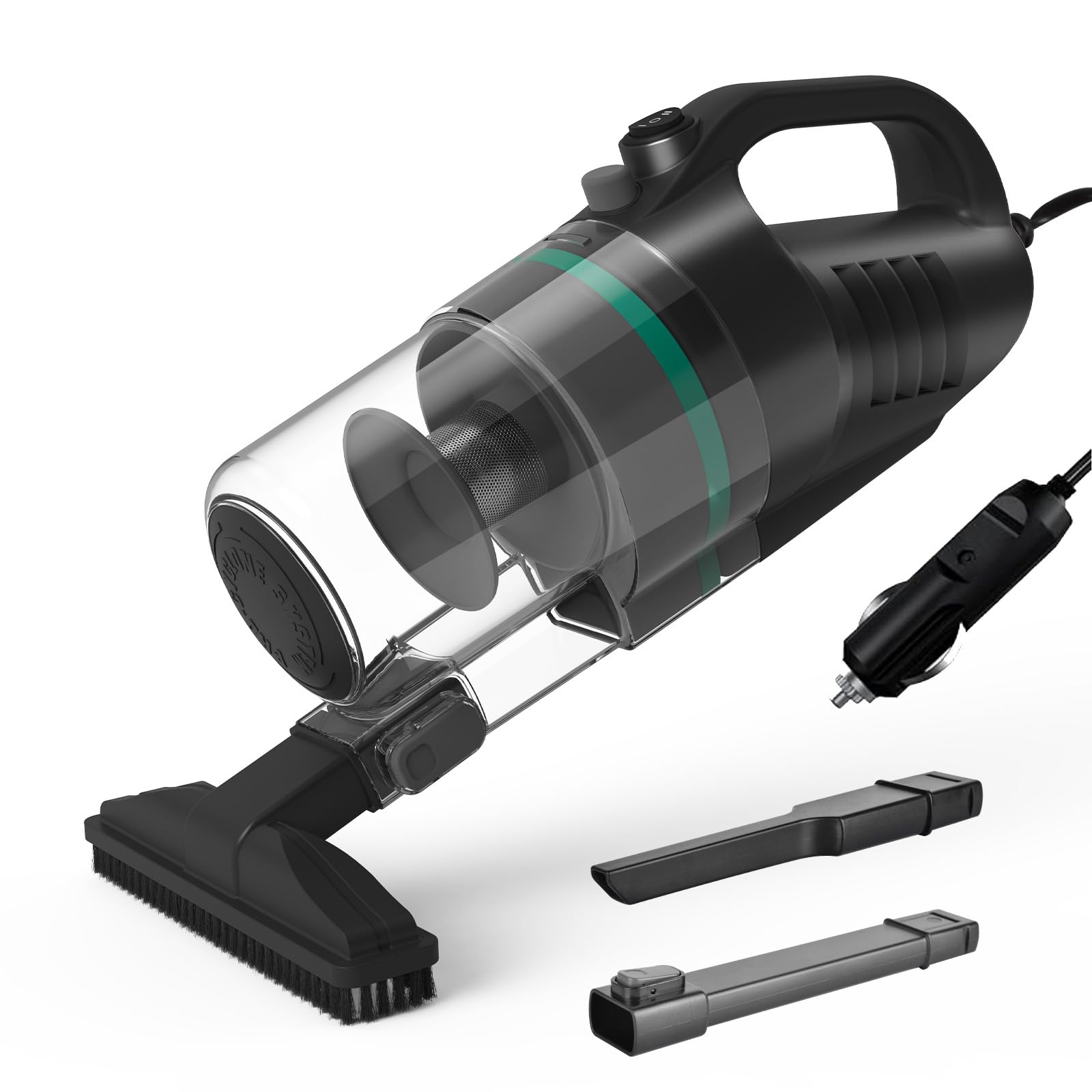 KABEILAI Car Vacuum Cleaner, Portable Vacuum with Cyclonic Filtration System,Cord Wired Vacuum Cleaner for Car, Compact & Lightweight Design for Easy Cleaning.