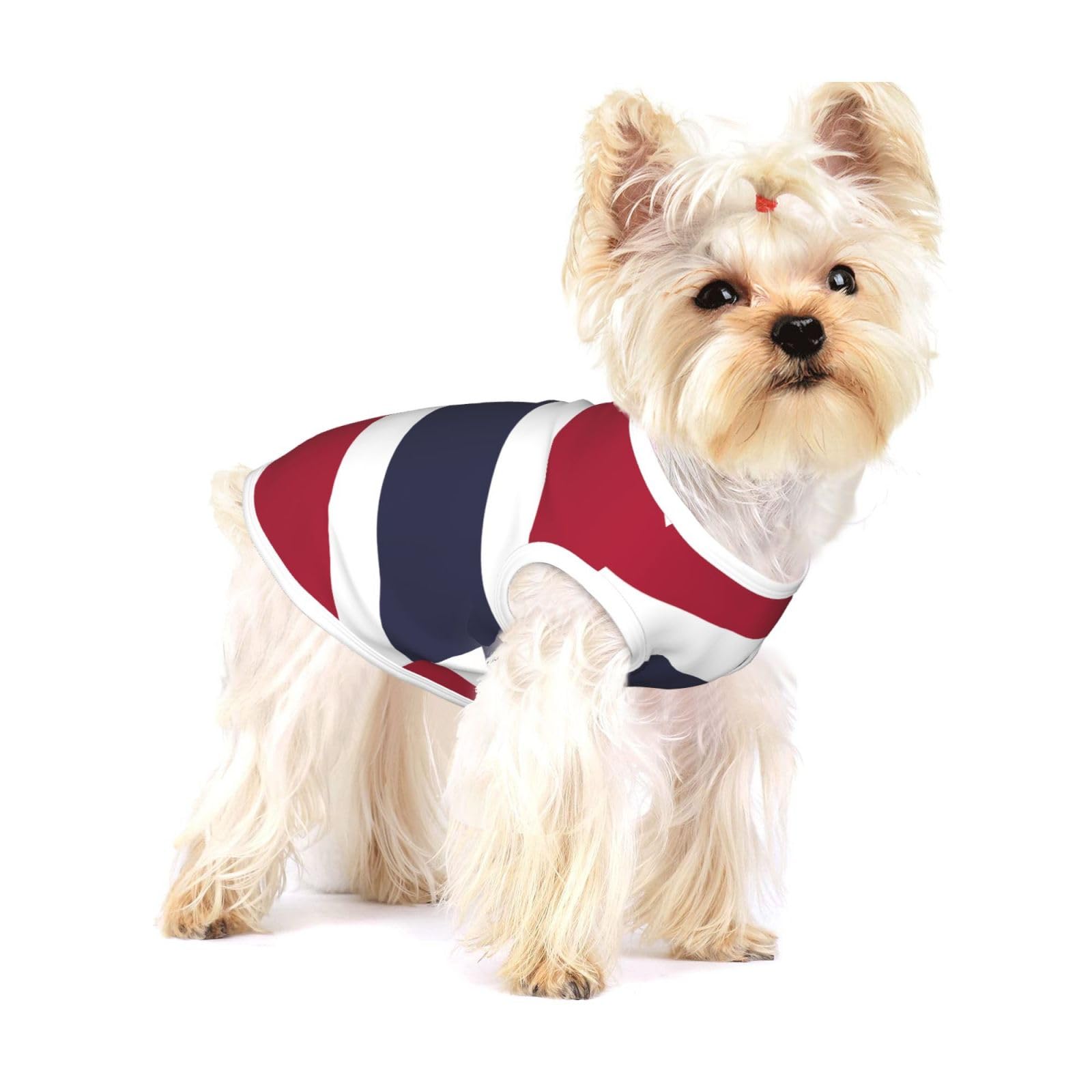 Thailand Flag Small Cotton Dog Vest L - Breathable, Comfortable, Stylish Apparel for Pets