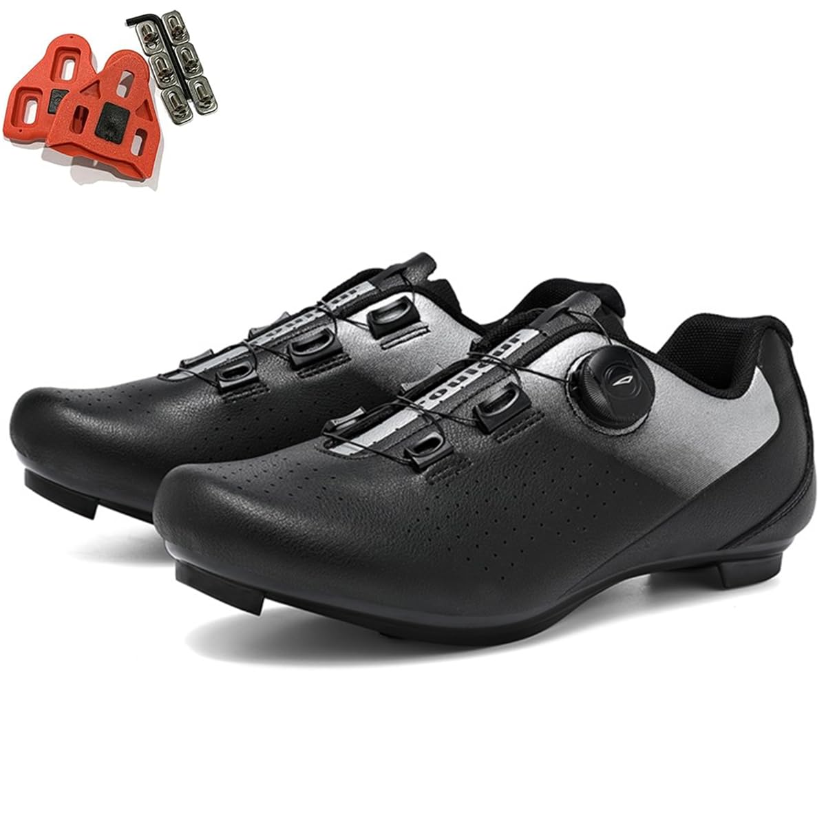Scarpe Ciclismo Uomo Strada Traspirante Spinning Scarpe da Bike per Bici Compatibile Peloton SPD/SPD-SL e Look Scarpes da Equitazione