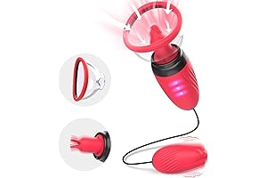 Sucking Licking Vibrator Pussy Pump - Clitoral Nipple Breast Anal Bullet Stimulator