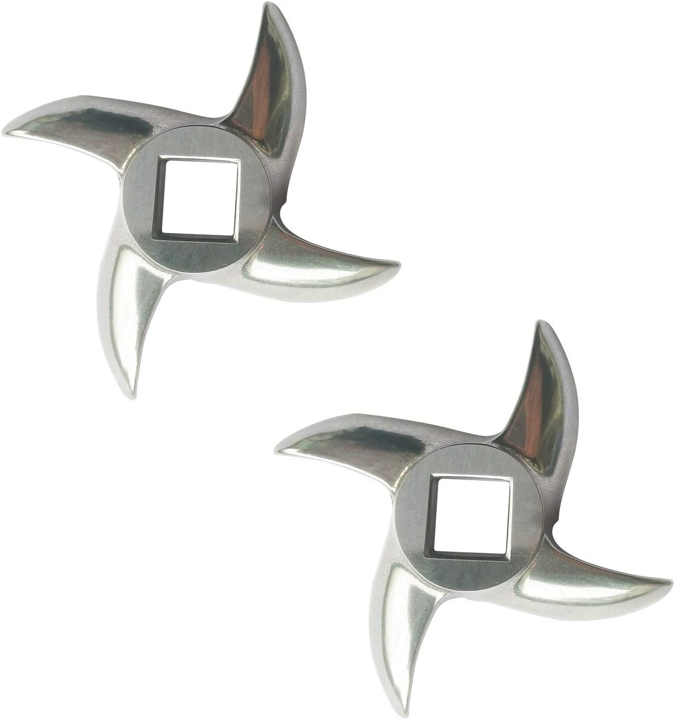 2 Pack #22 Meat Grinder Blade Stainless Steel Knife Cutter Replacement for Grinders