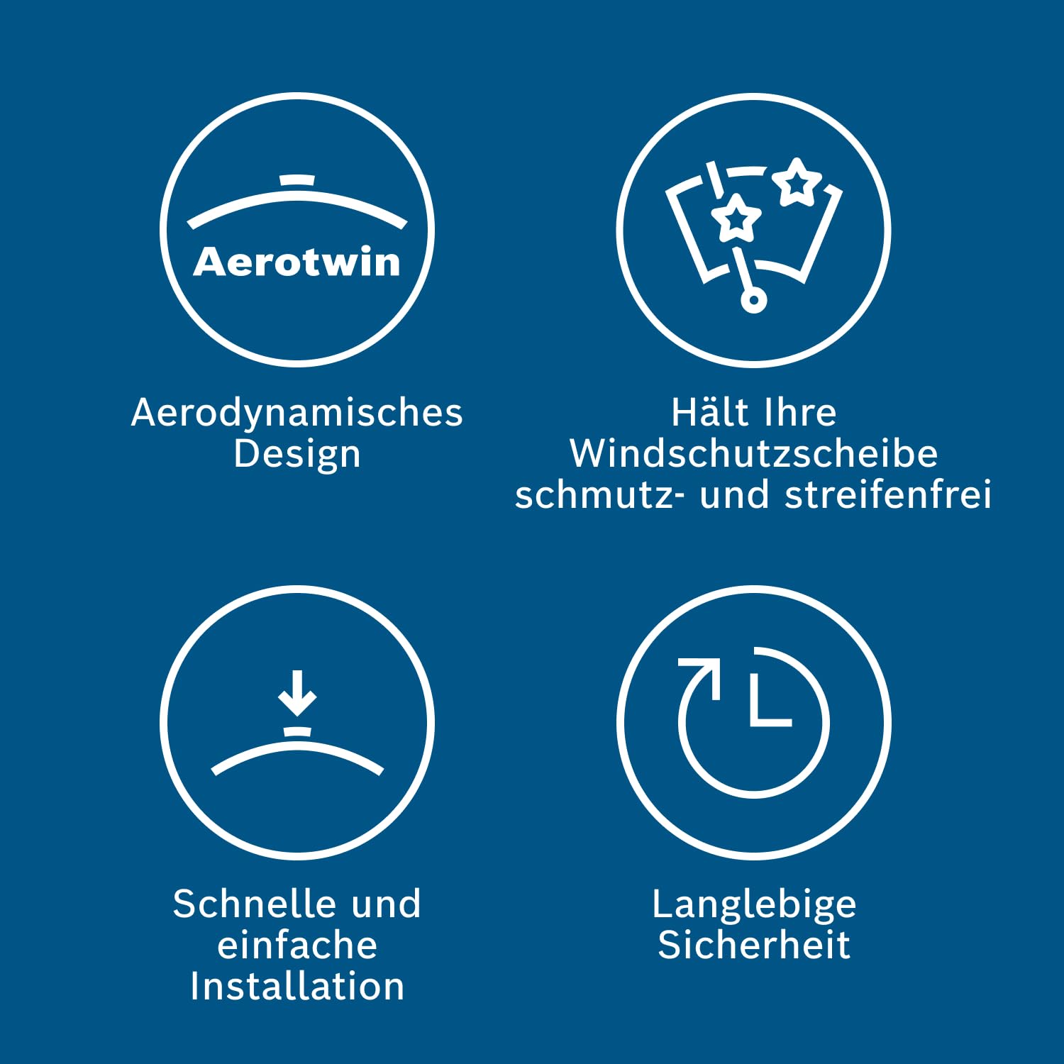 1x Set (2 Stück) BOSCH Aerotwin A865S Scheibenwischer vorne