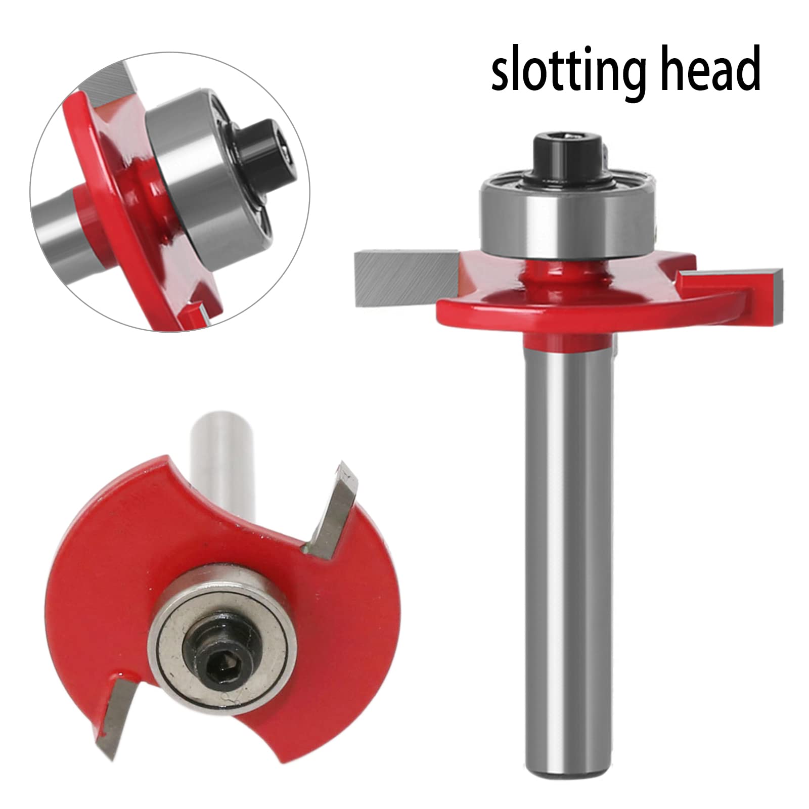Fresa de ranura de disco de 2 mm de altura x 31 mm de diámetro para DIY CNC grabado máquina de corte de madera (rojo)