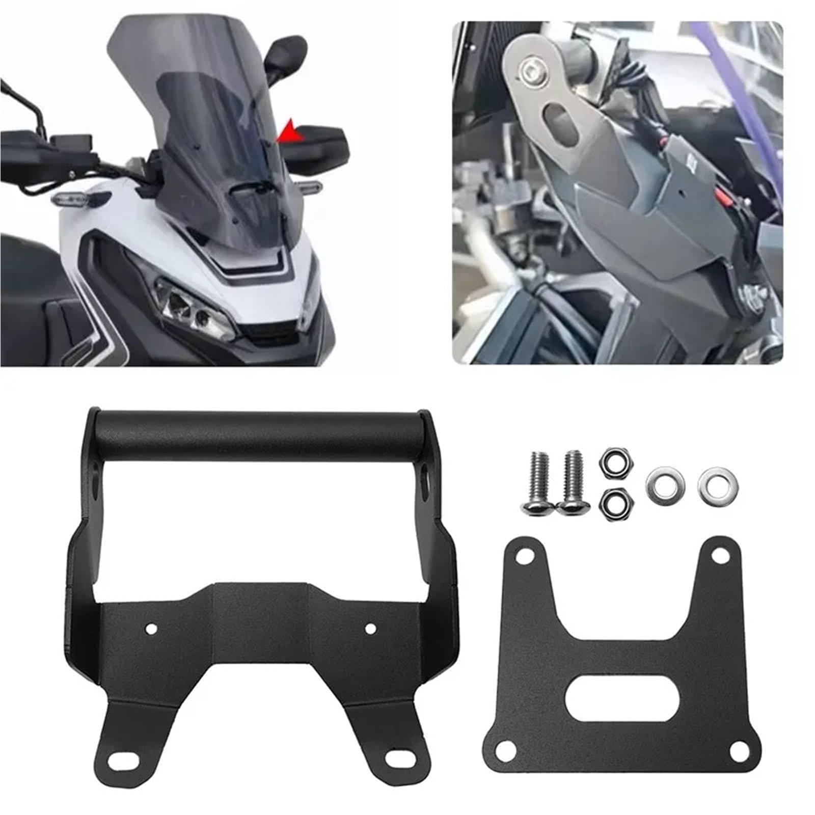 Pasuje do Honda X-ADV 750 2017-2023 Uchwyt na telefon z nawigacją GPS, przedni uchwyt na telefon Uchwyt do nawigacji GPS uchwyt