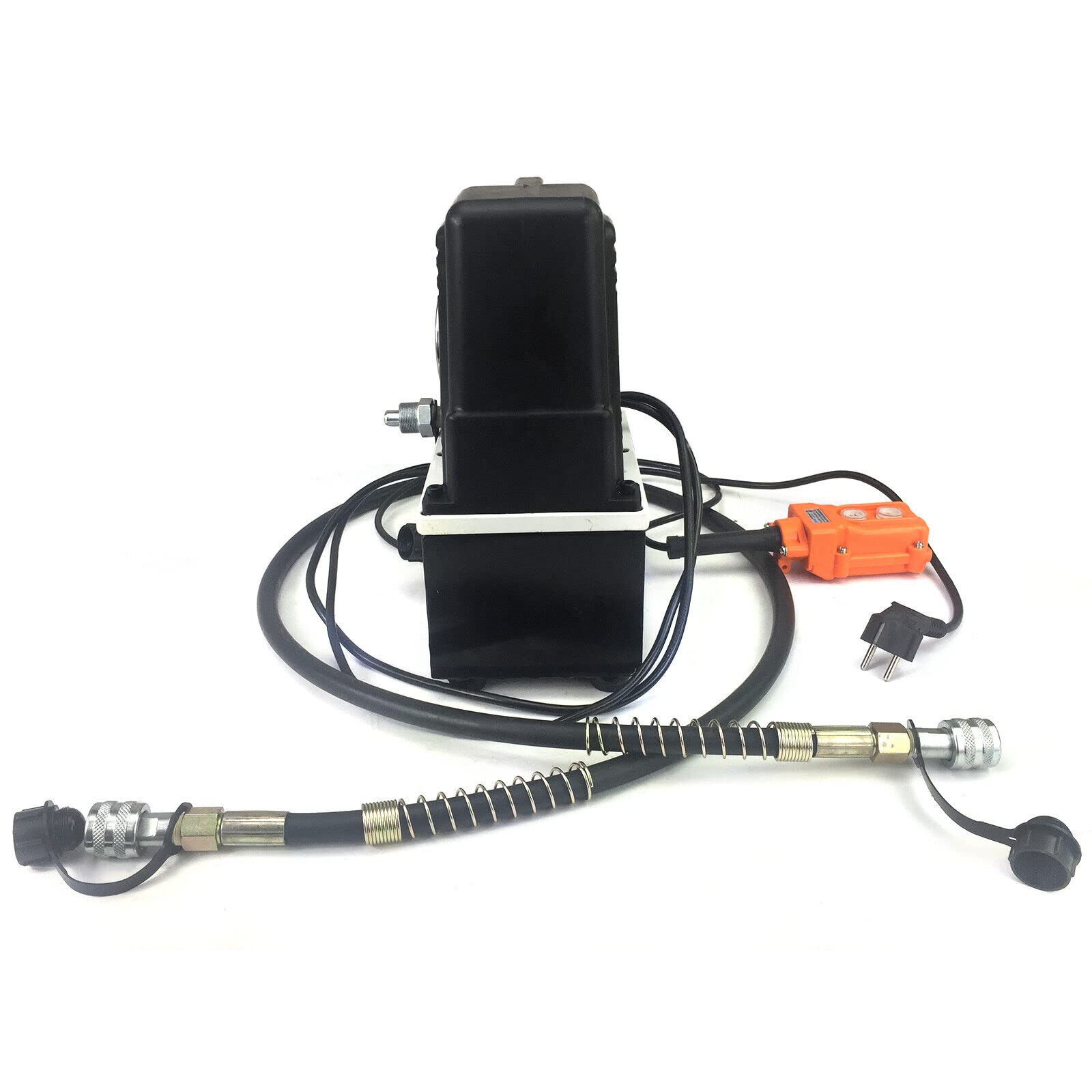 Hydraulikpumpe Elektrische 3L, Hydraulikaggregat 1200W 70Mpa 3700 U/min mit elektromagnetische Kabelfernbedienung Automatischer Schutz für Schneiden Perforieren Biegen Heben