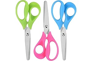 Left Handed Scissors for Kids - 3 Pack 5" Colorful Left Handed...