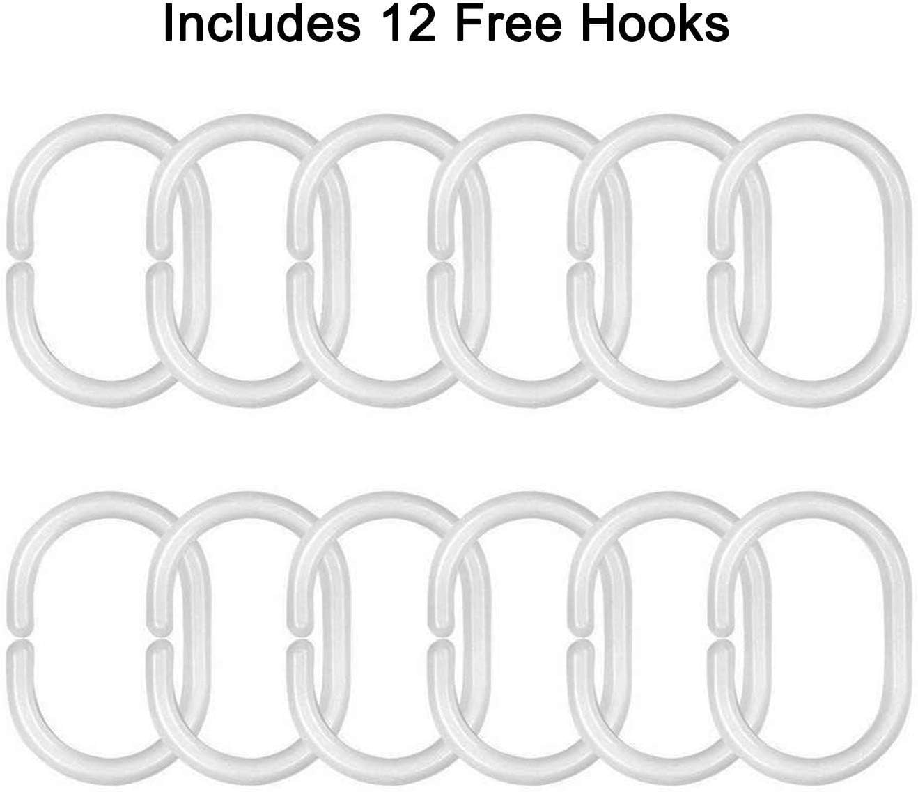 Inshere Polyester Shower Curtain Funny Shower Curtains for Bathroom Get Naked Waterproof Decorative Bathroom Shower Curtain with Rustproof Grommets and Plastic Hooks 70.8 X 70.8 inches