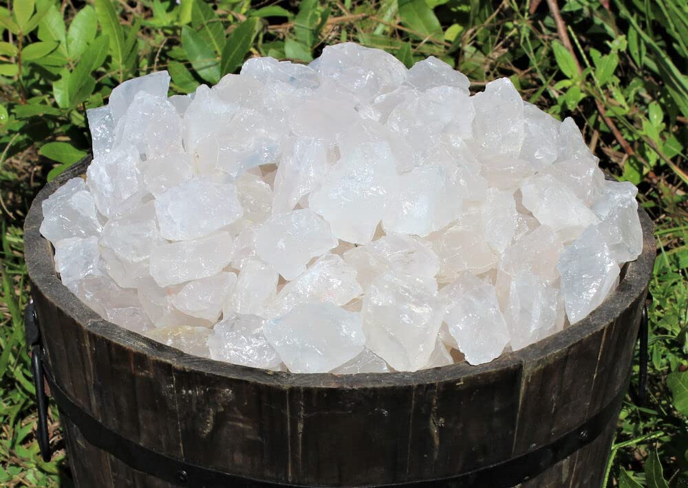 Lot en Vrac de 1/4 Livre de Cristaux d'opale Girasol Bruts naturels (Quartz de Roche Brut, 4 oz) décoration d'intérieur