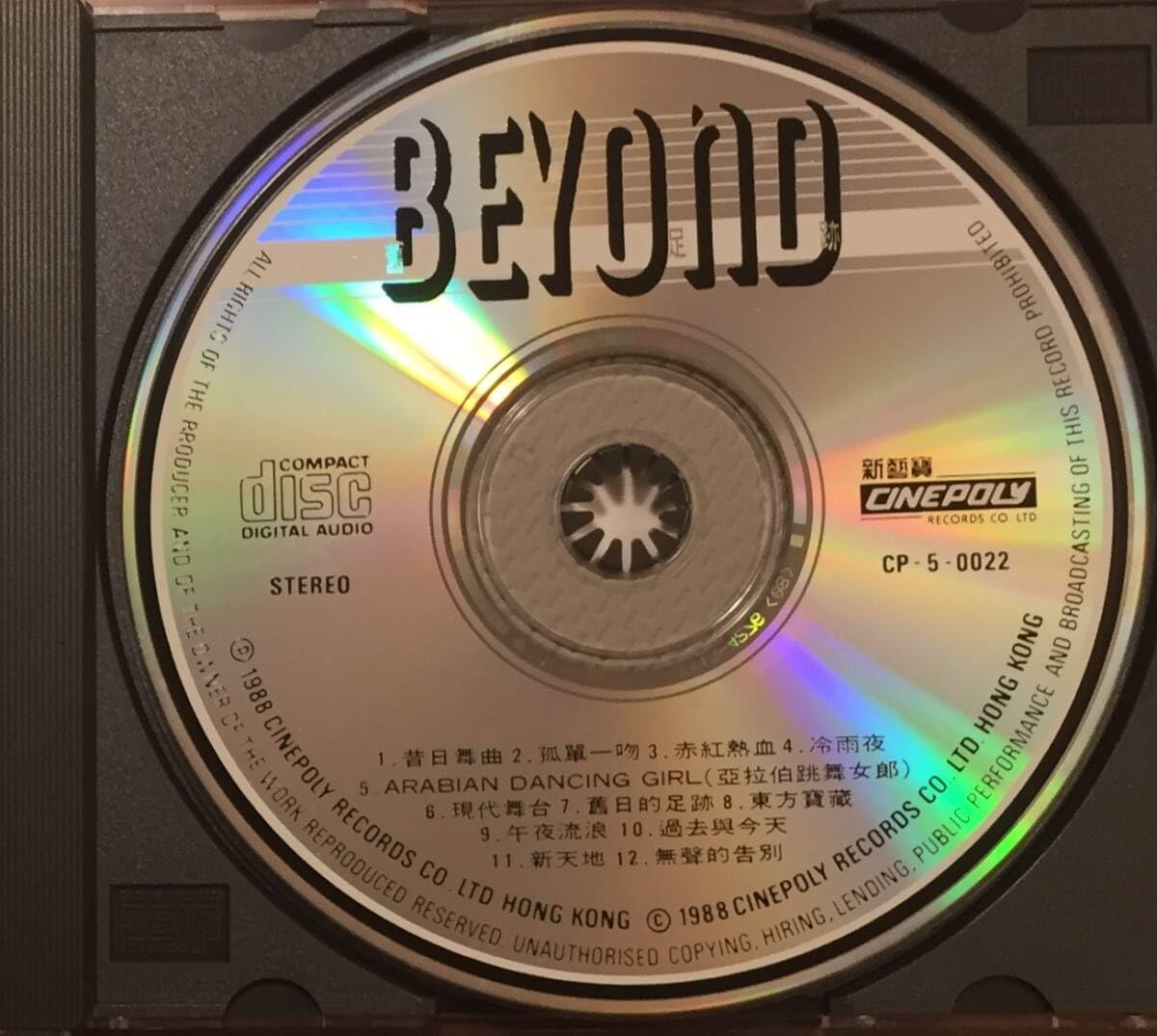 貴重廃盤美品CD－BEYOND ビヨンド・1988年ベストアルバム「舊日足跡」 貴重廃盤美品CD－BEYOND ビヨンド・1988年ベストアルバム「舊日