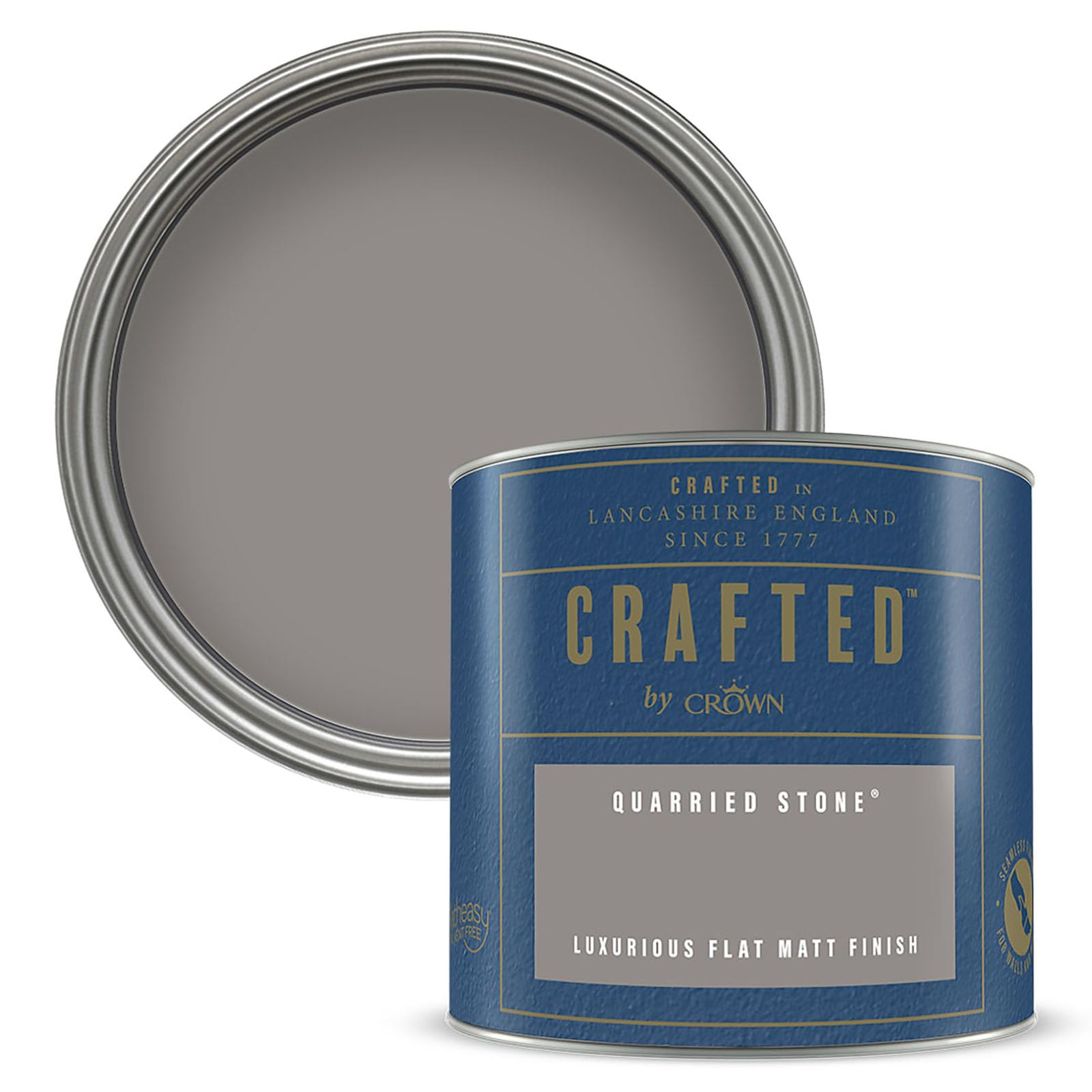 Crown Crafted Quarried Stone Walls And Wood Flat Matt Paint Tester Pot 125Ml