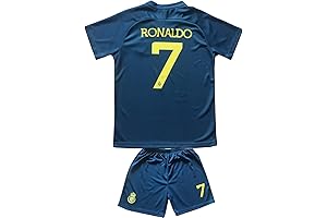Boys' Soccer Jersey: Ronaldo CR7 Inspired, Saudi Arabia National Team Kit