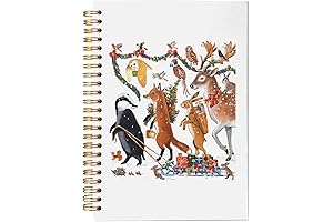 VNWEK Winter Woodland Animals Christmas Journal Notebook