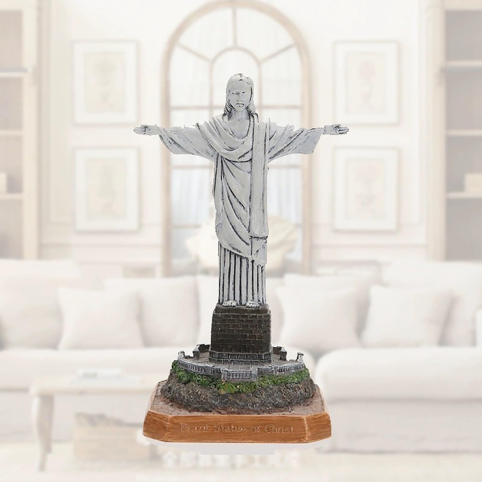 Amazon.co.jp: 建物彫刻装飾アート彫像ブラジルのキリスト像装飾樹脂