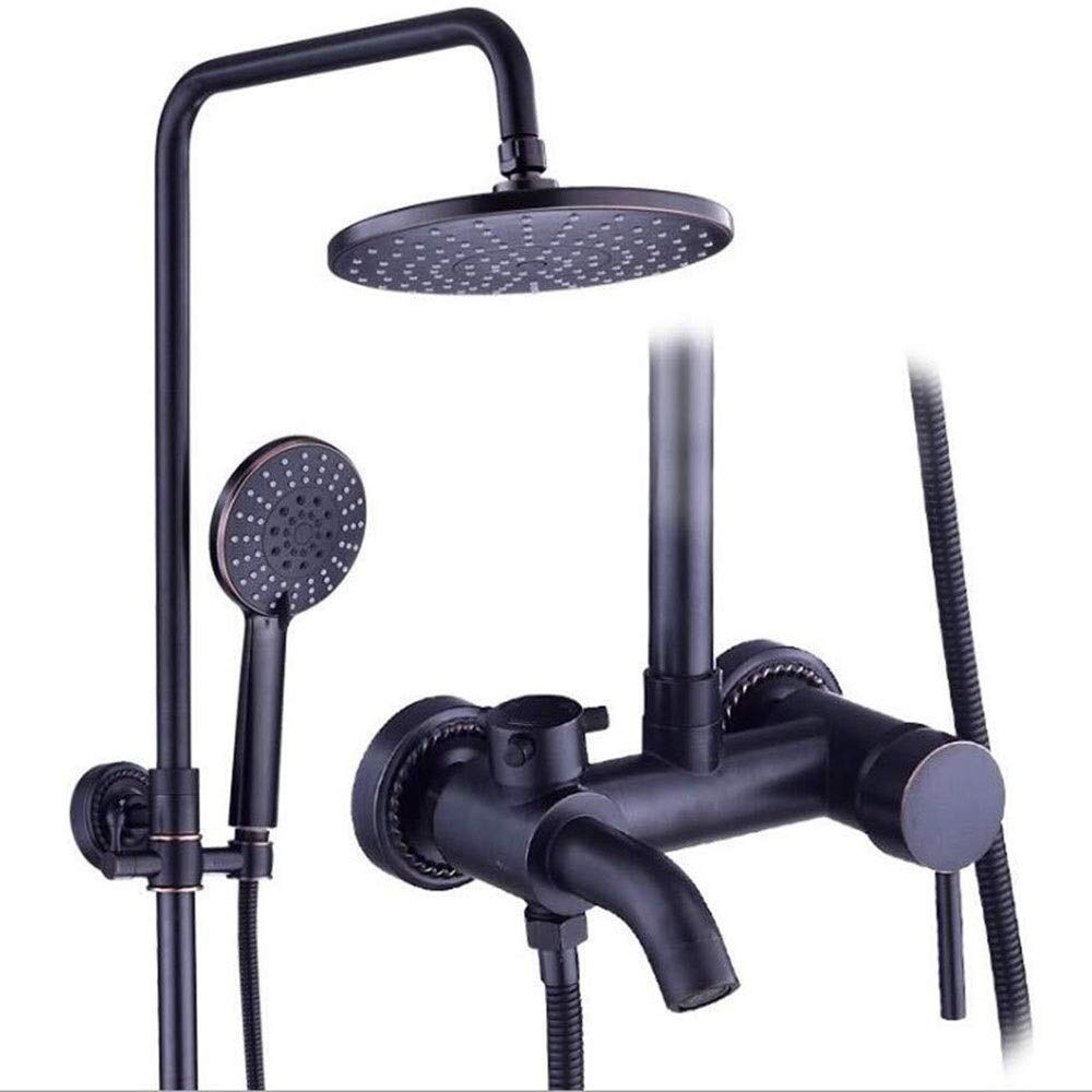Ensemble de douche noire au design européen pour moderniser votre salle de bain familiale