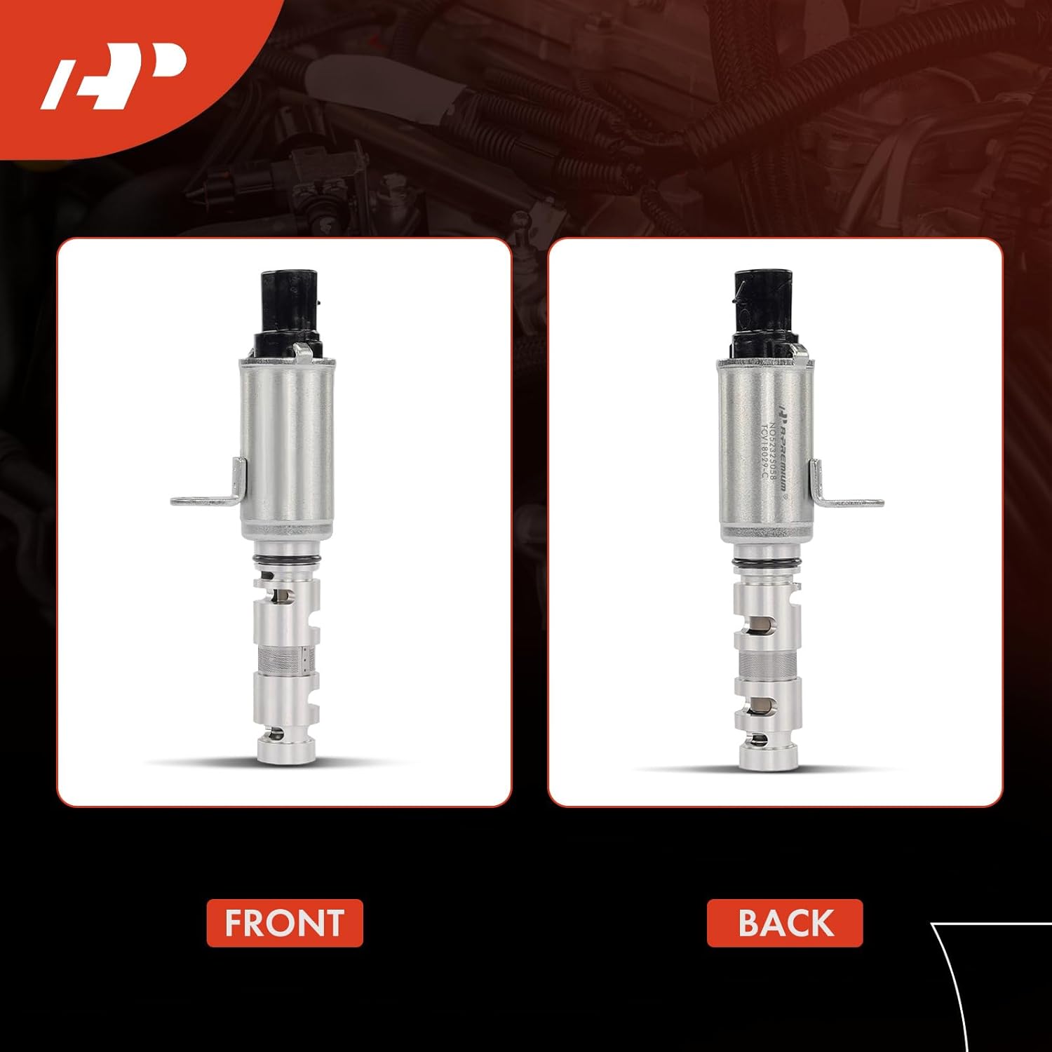 A-Premium 2-PC Intake & Exhaust Engine Variable Valve Timing (VVT) Solenoid Compatible with Hyundai Elantra 2011 1.8L Replace# 243752E000, 243752EAA0