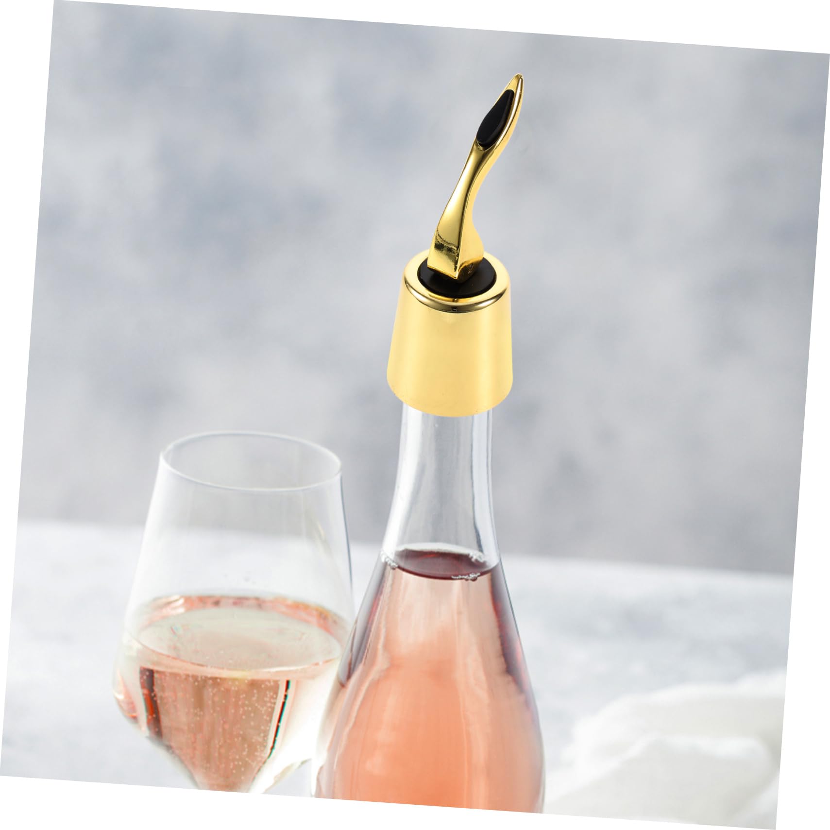 Cabilock Tapones De Vino Inoxidable Corchos para Botellas De Vino con Sellado Tapones Reutilizables para Conservar La De Bebidas 2 Piezas X 5