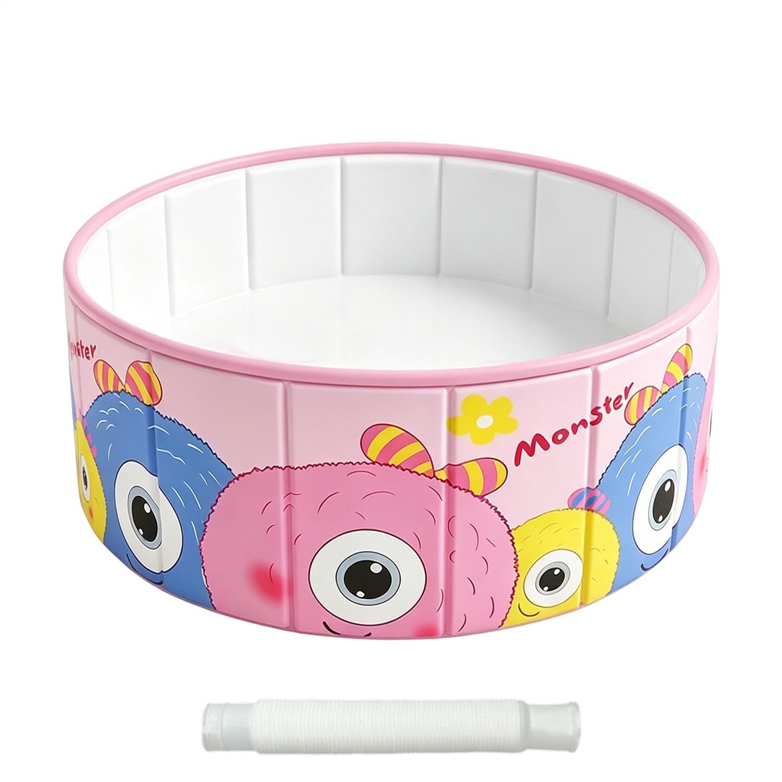 Piscina Plegable Tina de Baño Antideslizante No Inflable | Piscina Infantil para Niños para Patio Exterior Playa Verano Niños Niñas Perros