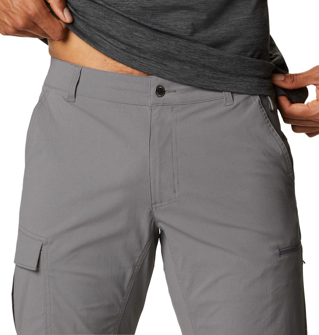 Columbia Newton Ridge męskie spodnie trekkingowe 2 w 1 szary City Grey 36