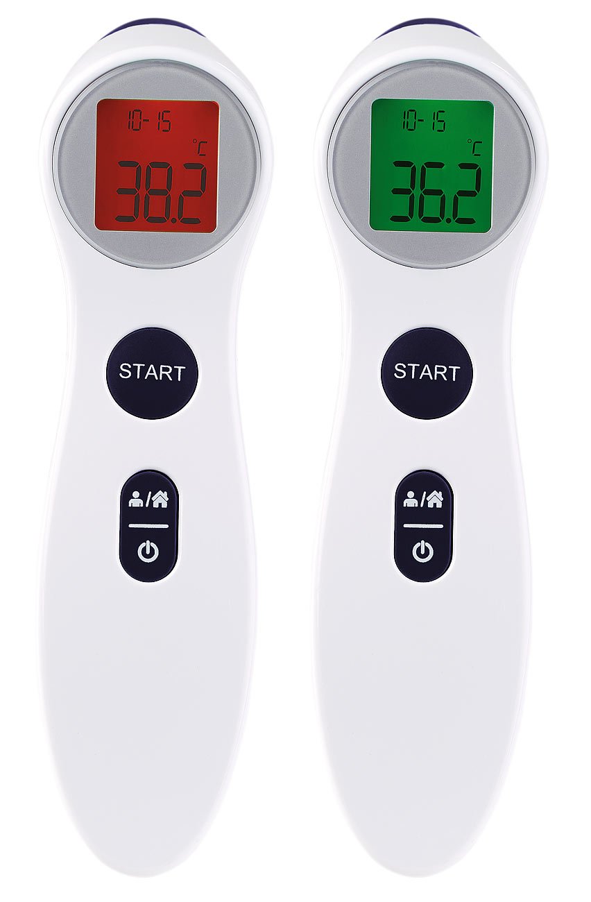 newgen medicals Stirnthermometer: Medizinisches Infrarot-Fieberthermometer für kontaktlose Stirn-Messung (Infrarot Stirnthermometer)