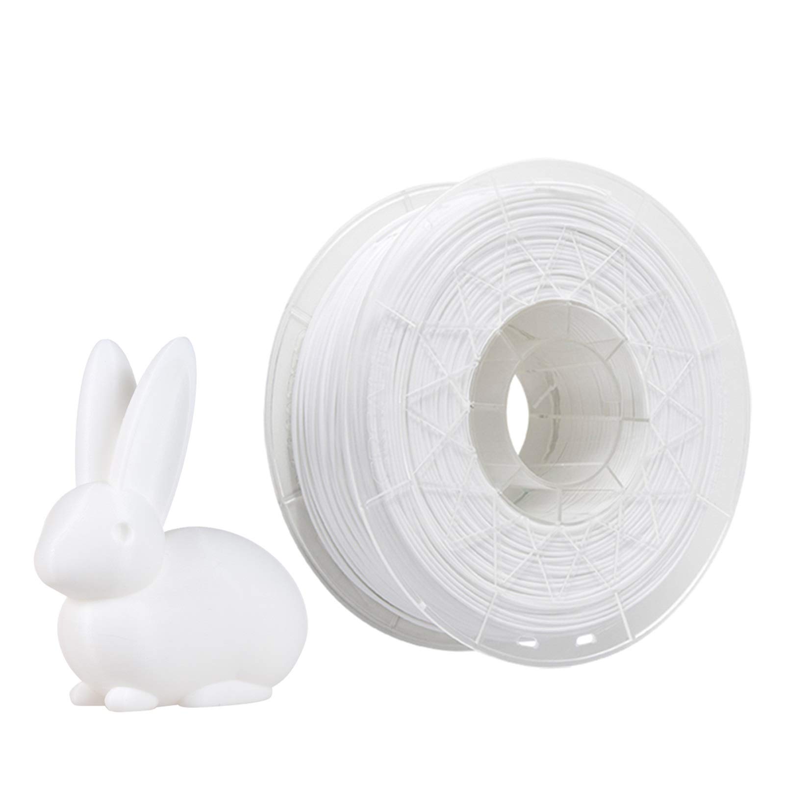1 kg CR-PLA Drucker 3D-Filament, Filament-Maßgenauigkeit 1,75 mm +/- 0,02 mm, 3D-Drucker-Filament. (Farbe: Weiß)