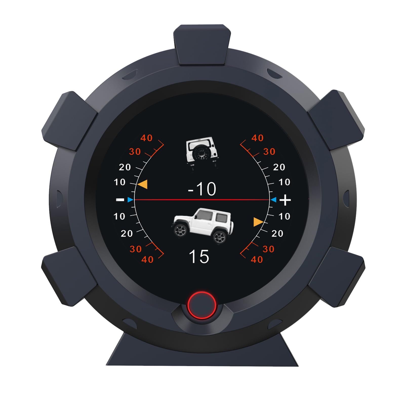 GPS Speedometer Slope Meter Multi-Functional Car HUD Head Up Display, Digital Inclinometer Level Tilt Gauge Angle Meter Indicator Latitude Longitude for DC5-28V Car Off-Road Vehicle-image-42