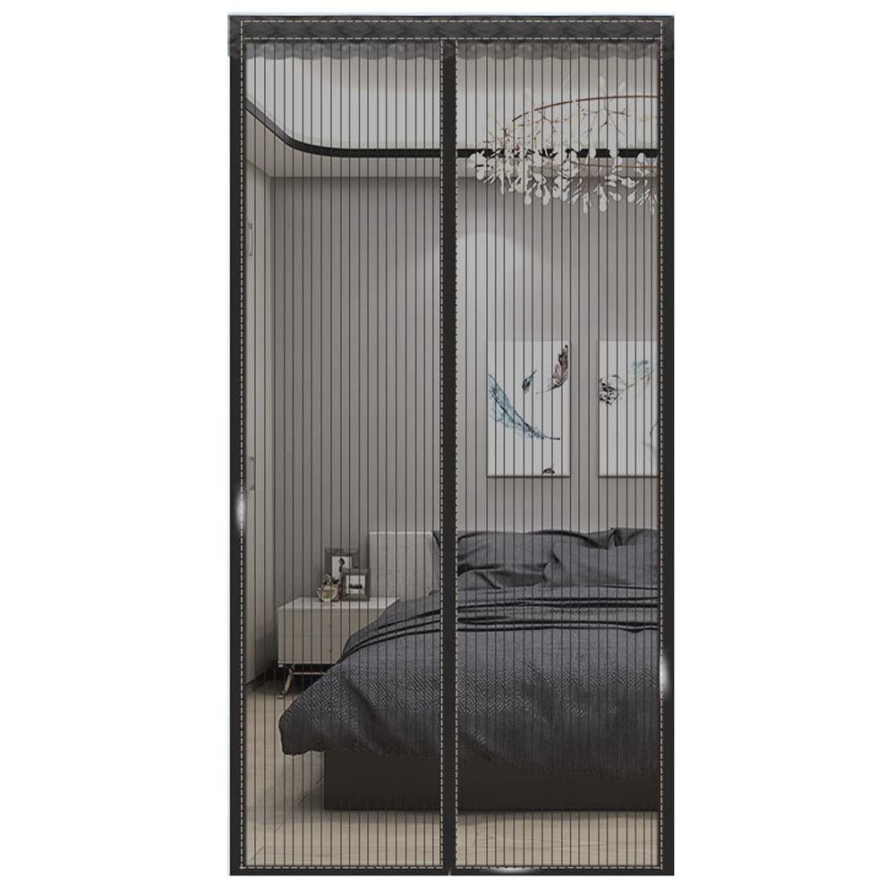 115x200cm(W*H) Fly Screen Door,Mosquito Door Screen,Magnetic Screen Door,Removable,Washable
